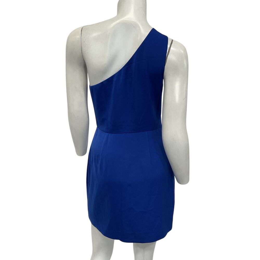 Nbd Asymmetric Blue Tere Mini Dress Size S - Picture 3 of 6